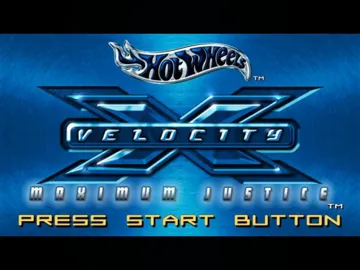 Hot Wheels - Velocity X - Maximum Justice screen shot title